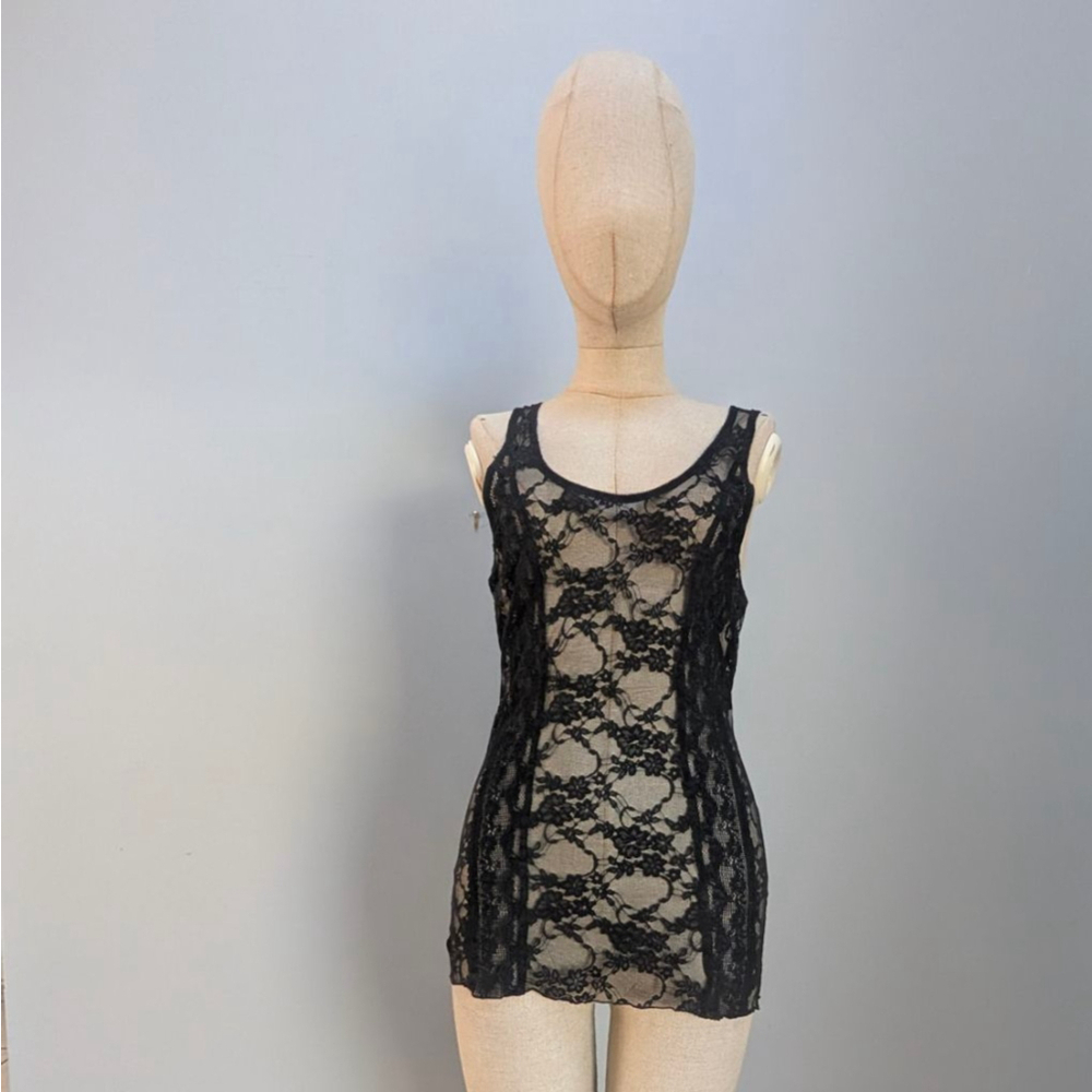 Intimately Free People Black Lace Tank Top Small - Picture 2 of 7